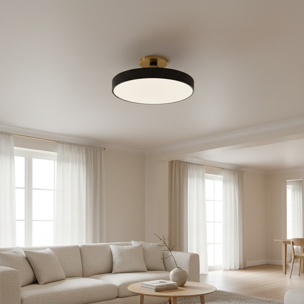 Ceilivon Ceiling Light Wide Diffuser Flush Mount Ceiling Light - Modern Style for Living Room T517