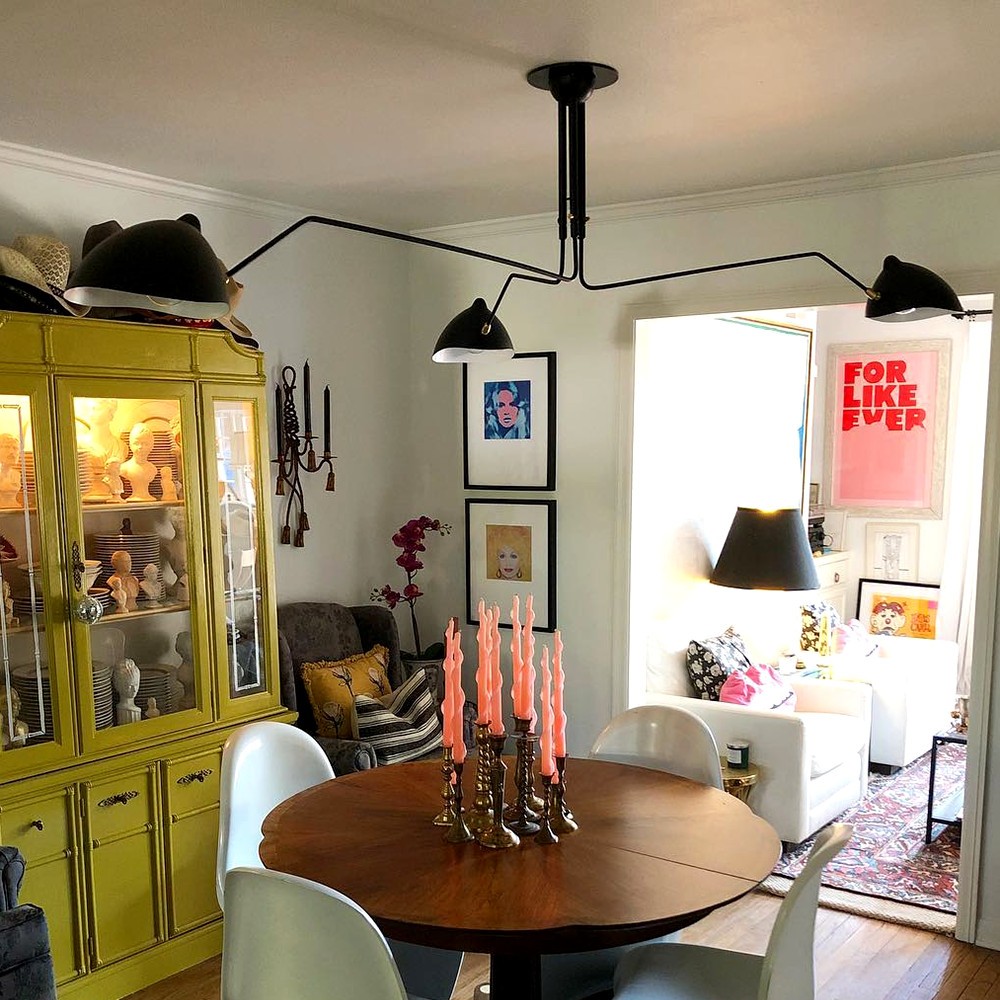 Industrial Adjustable Multi Arm Ceiling Light S17