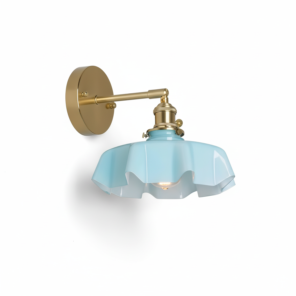 Skirted Ripple Wall Lamp D246