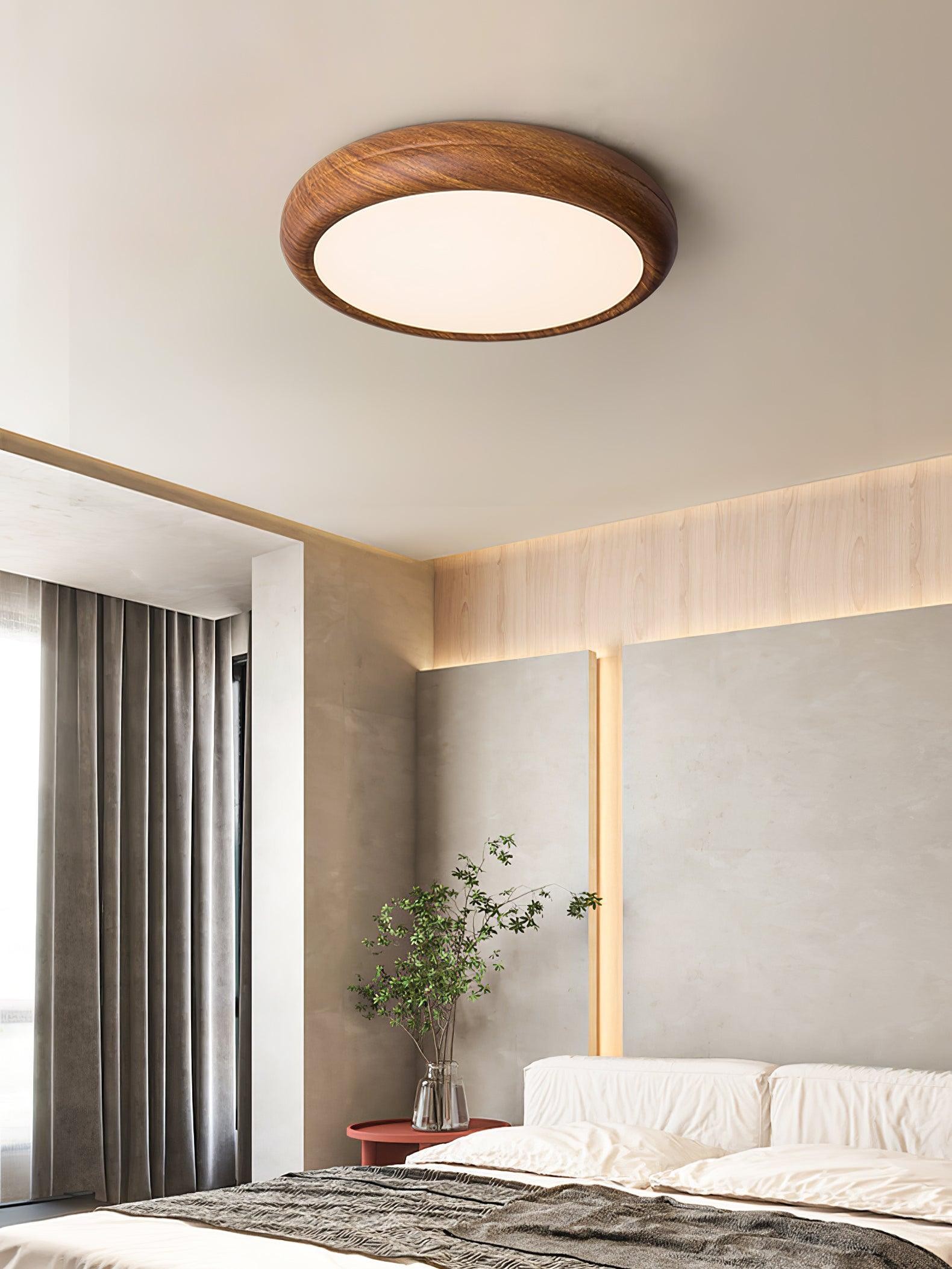 Wood Grain Round Ceiling Lamp M297