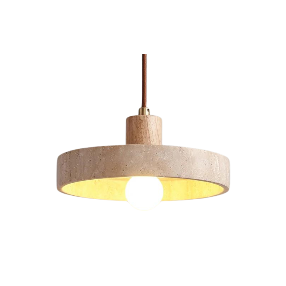 The Star's Radiance Travertine Pendant Light D855