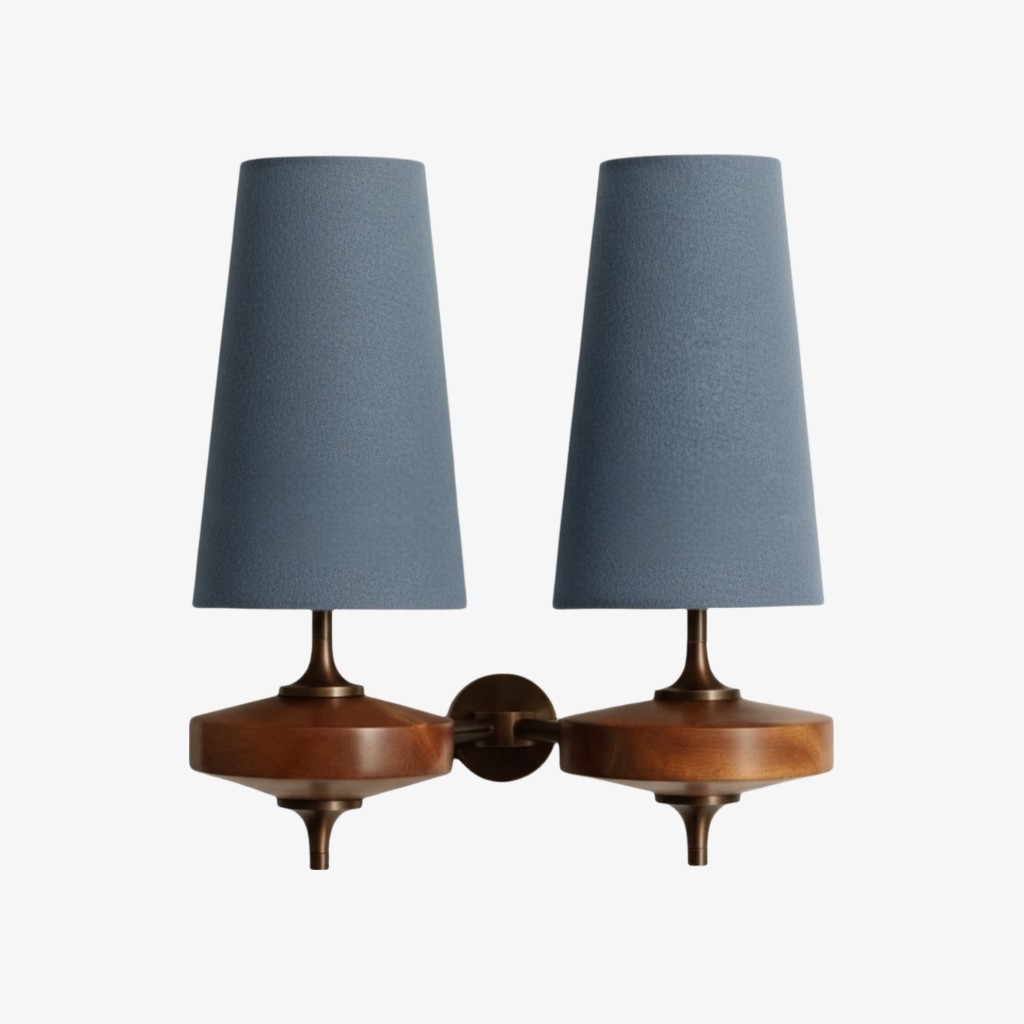Chrona Rho Fabric Sculpt Wall Lamp - Artistic Contemporary Style T122