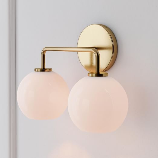 Selvion Artistic Globe Sconce Light - Handcrafted Glass Sculptural Wall Fixture T021