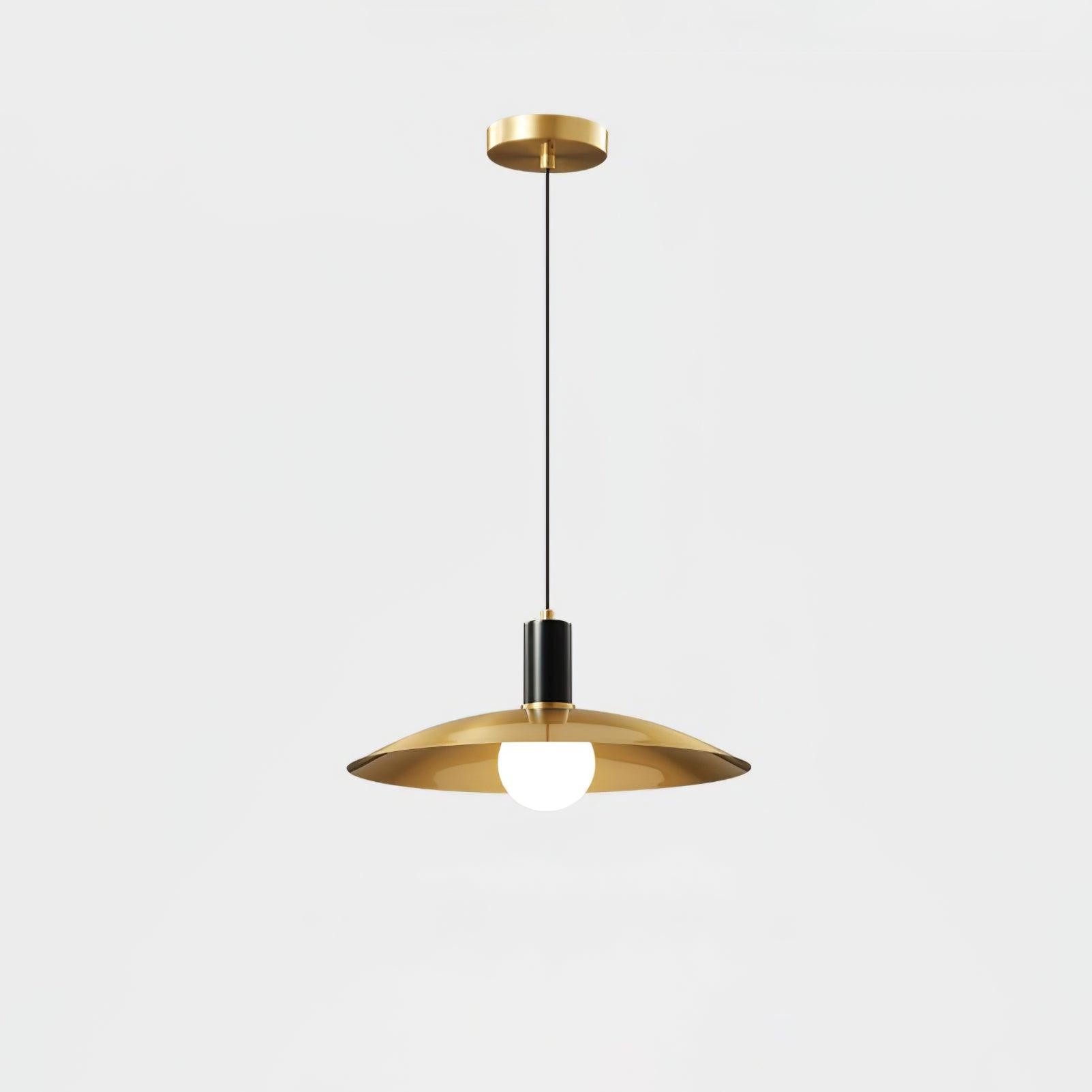 Brass Flared Pendant Lamp M571