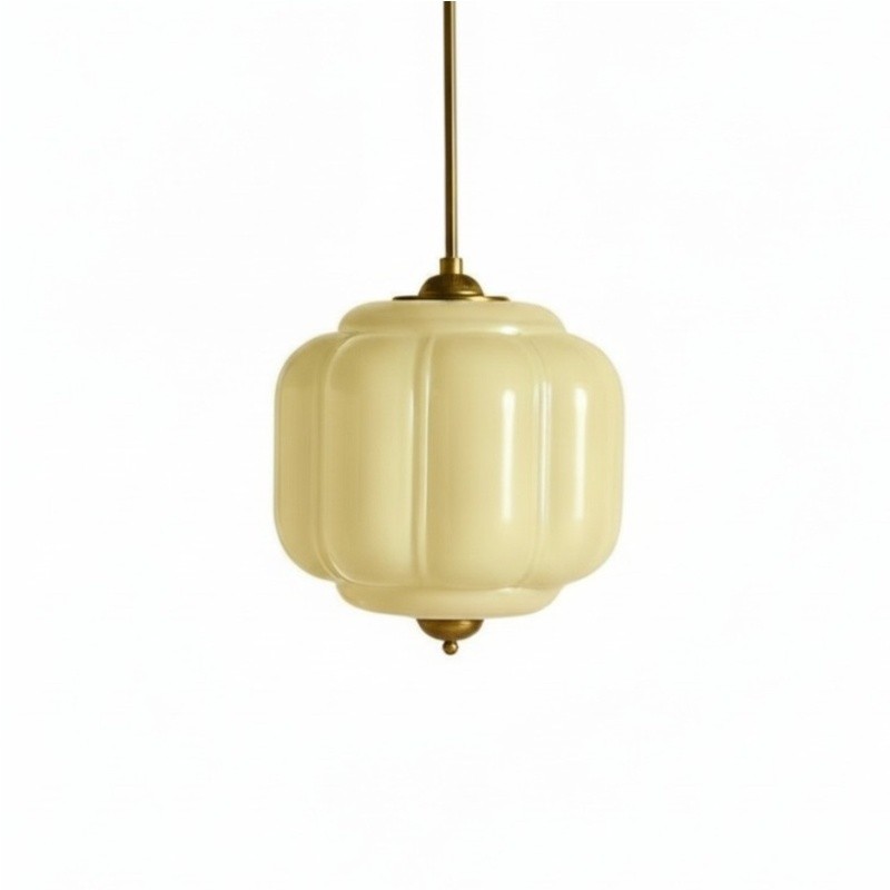 Vintage Cream Glass Pendant Light – Eloise Retro Chandelier S195