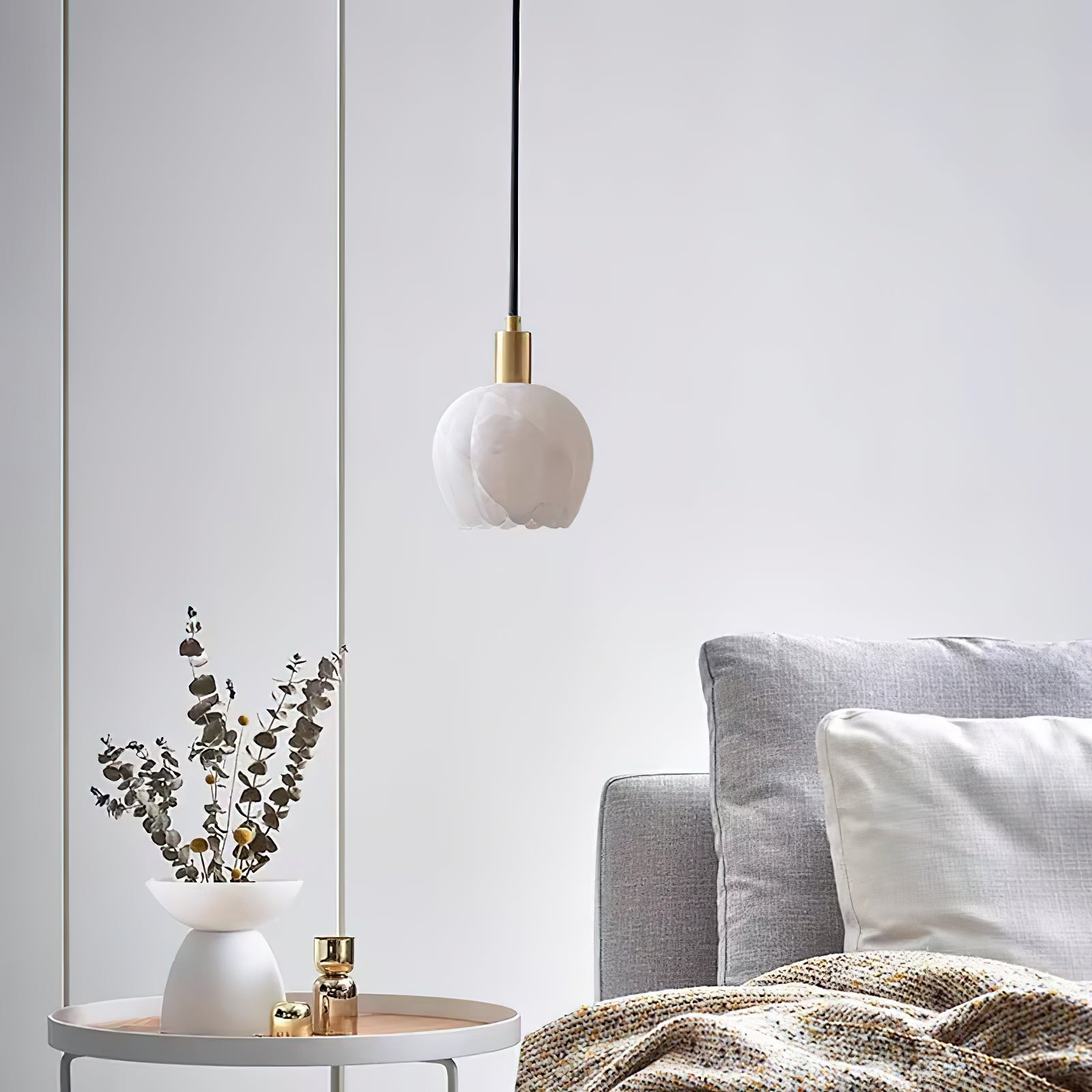 Lilin Alabaster Pendant Light D424
