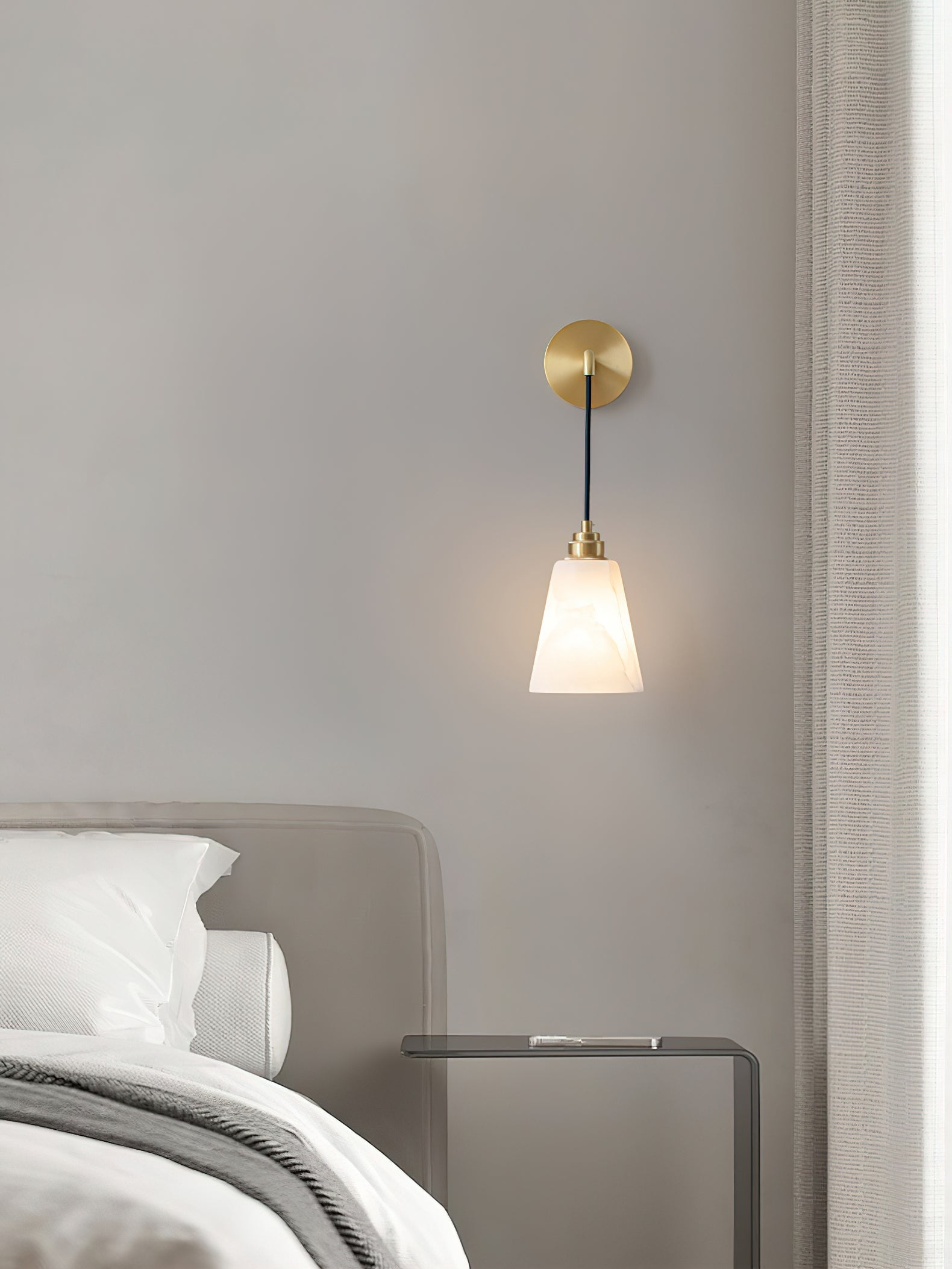 Droplet Alabaster Wall Lamp D403