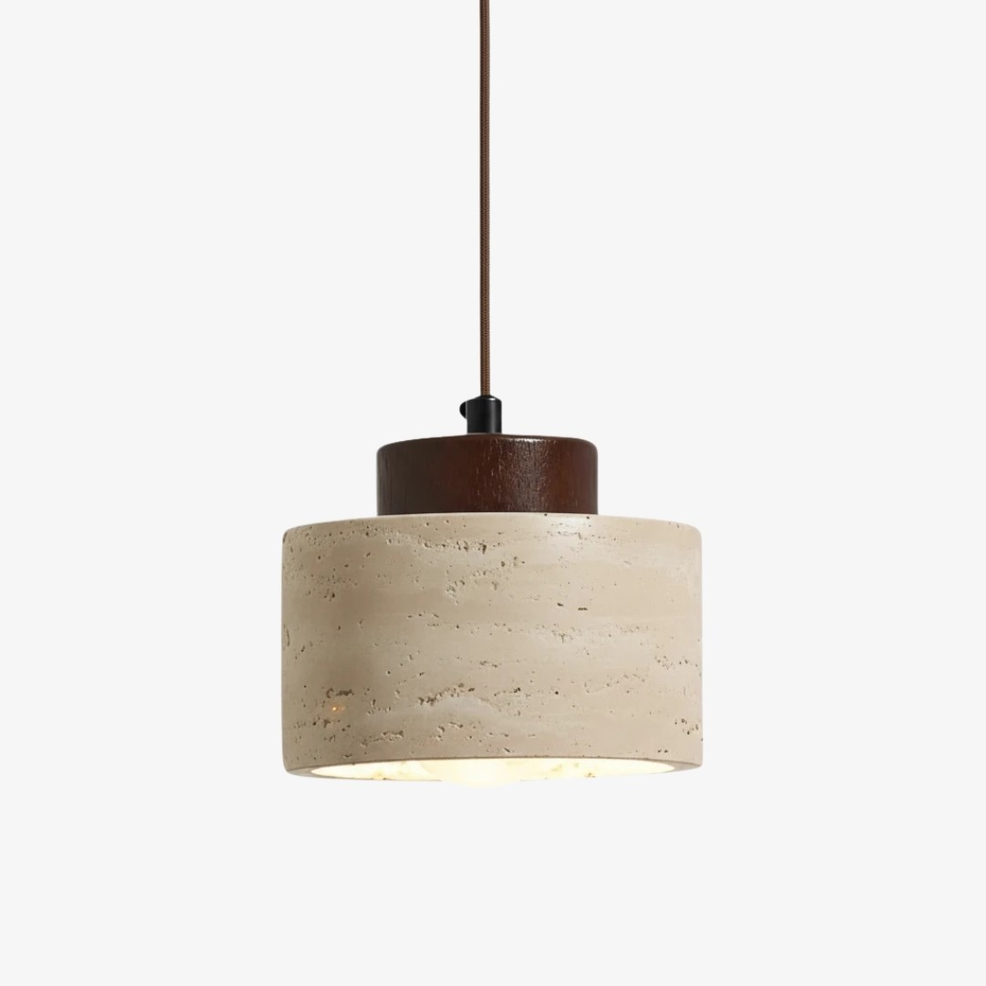 Modern Cylinder Pendant Light - Travertine Lighting for Home S371