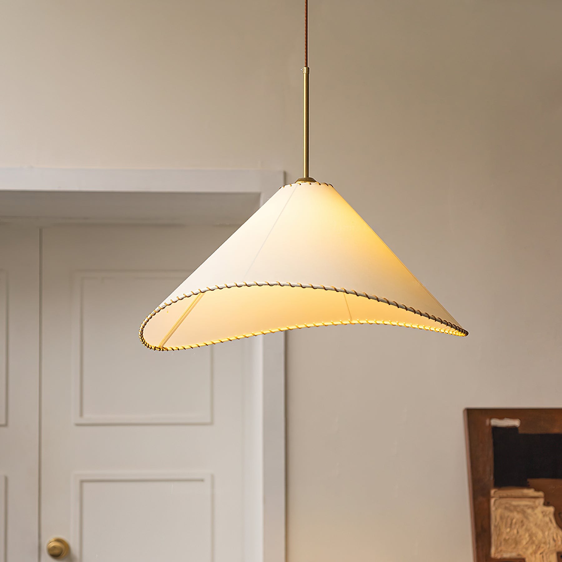 Twisted Shade Fabric Pendant Lamp M504