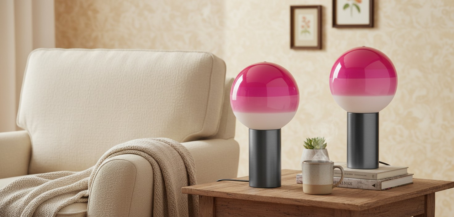 Lampy Tintelle na stole w jasnym wnętrzu
