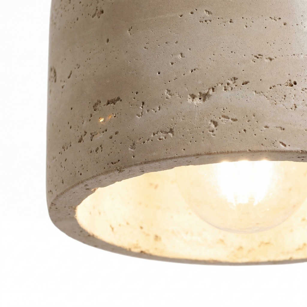 Modern Cylinder Pendant Light - Travertine Lighting for Home S371