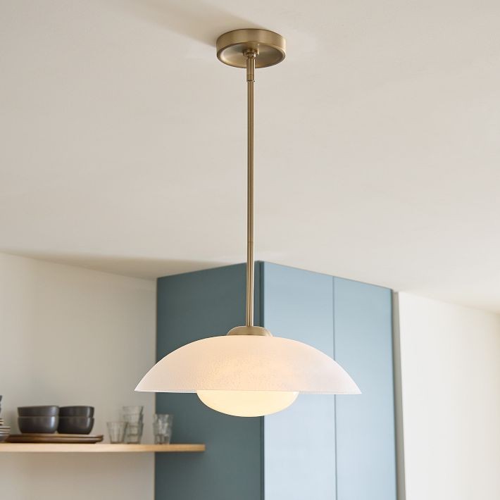 Elorina Pendant Light - Perforated Metal Shade, Champagne Bronze T042