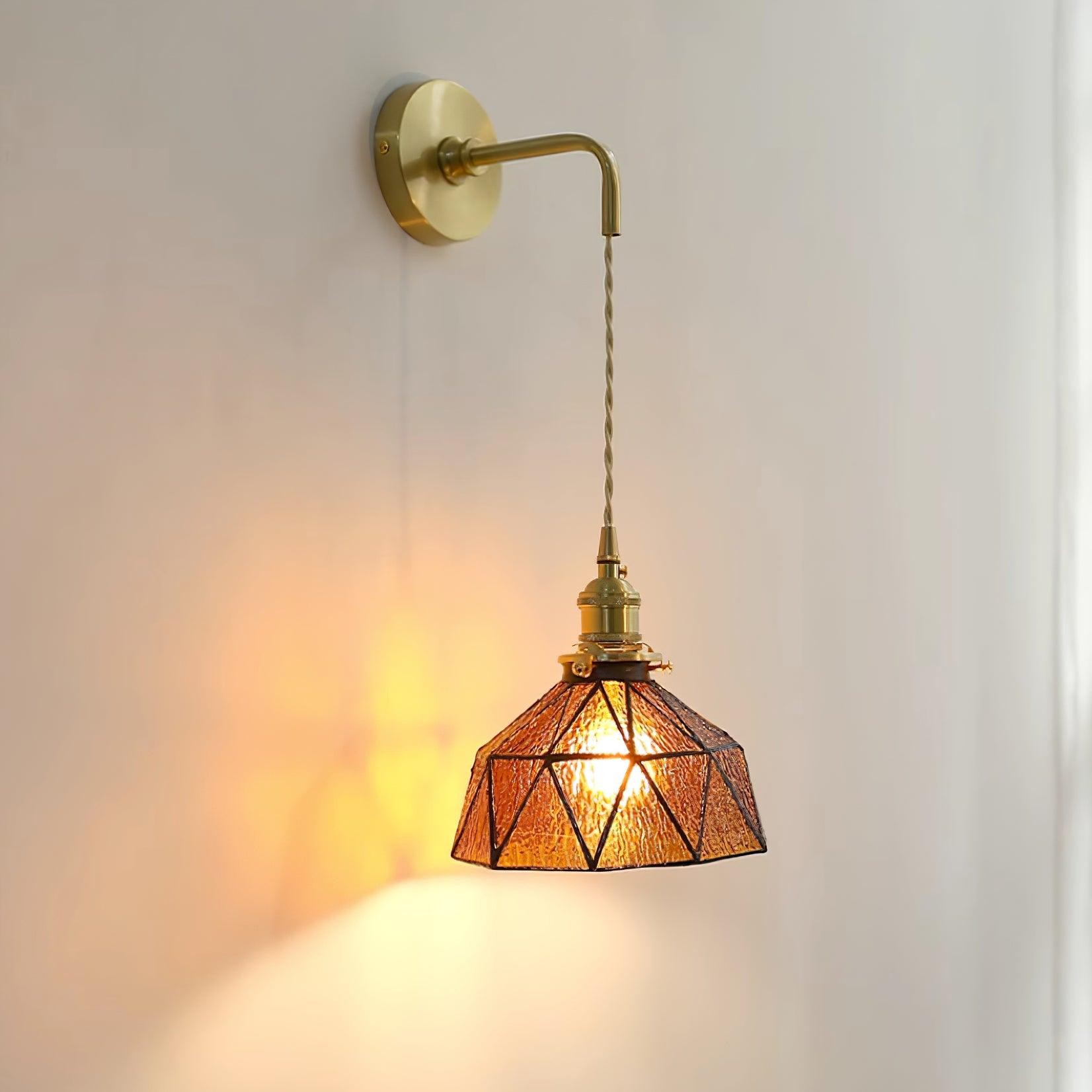 Retro Pastoral Glass Wall Lamp M211