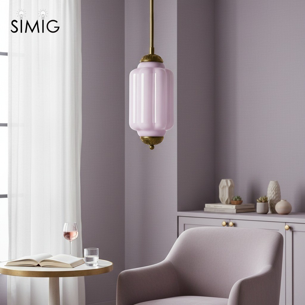 Eloise Simple Glass Irregular Lantern Pendant Lamp G23