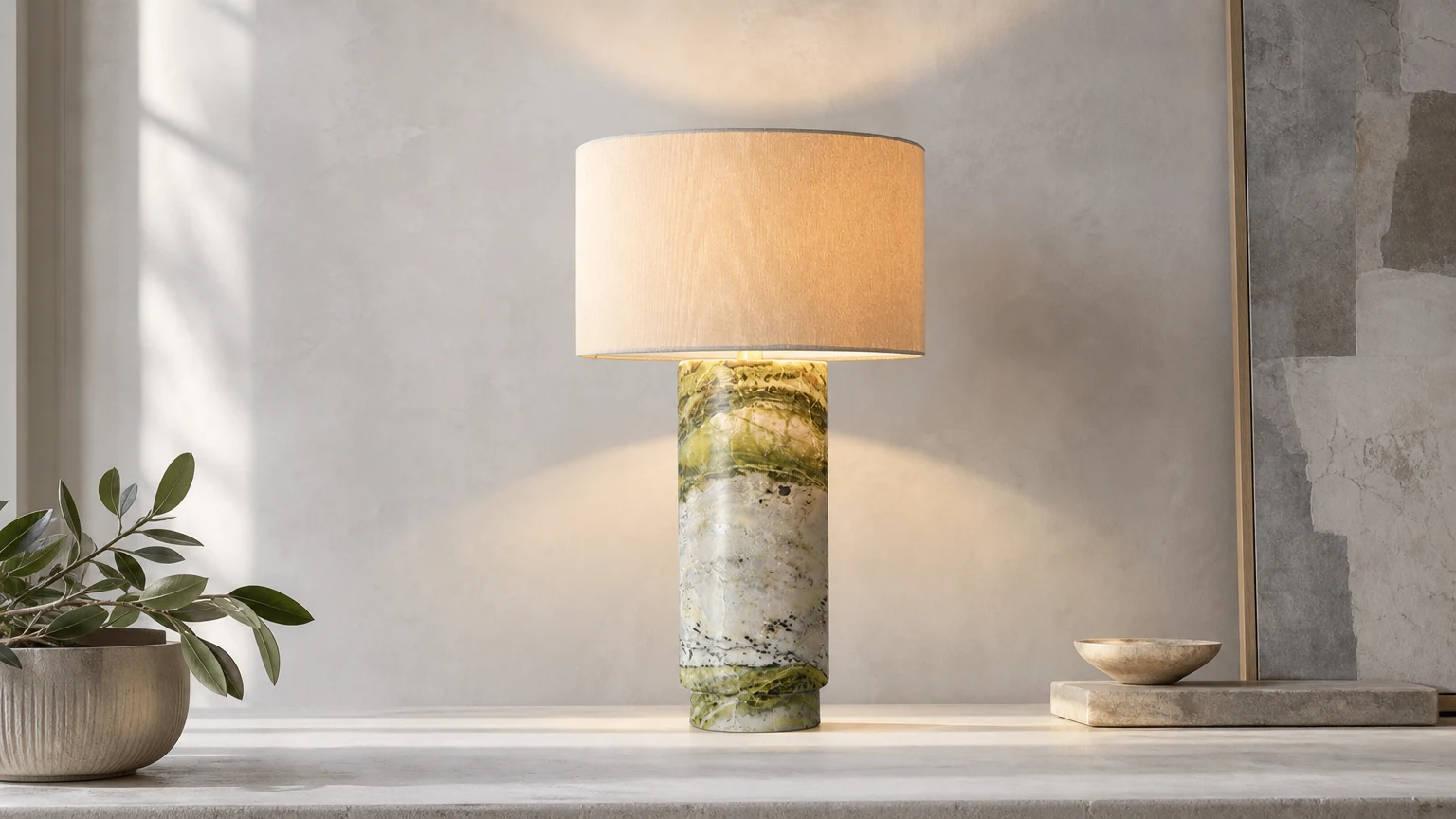 Lampa stołowa Terra D542 stylizowana na ciepłe wnętrze