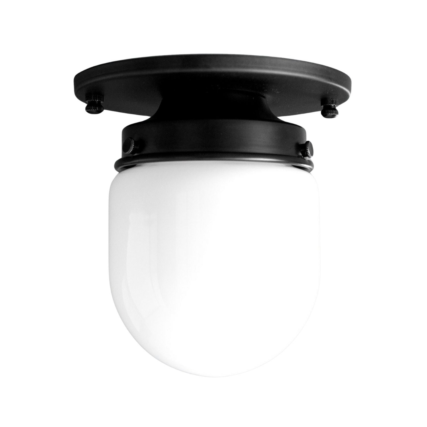 Opalume Glass Flush Mount Ceiling and Wall Light - Art Deco Small Globe Fixture T300