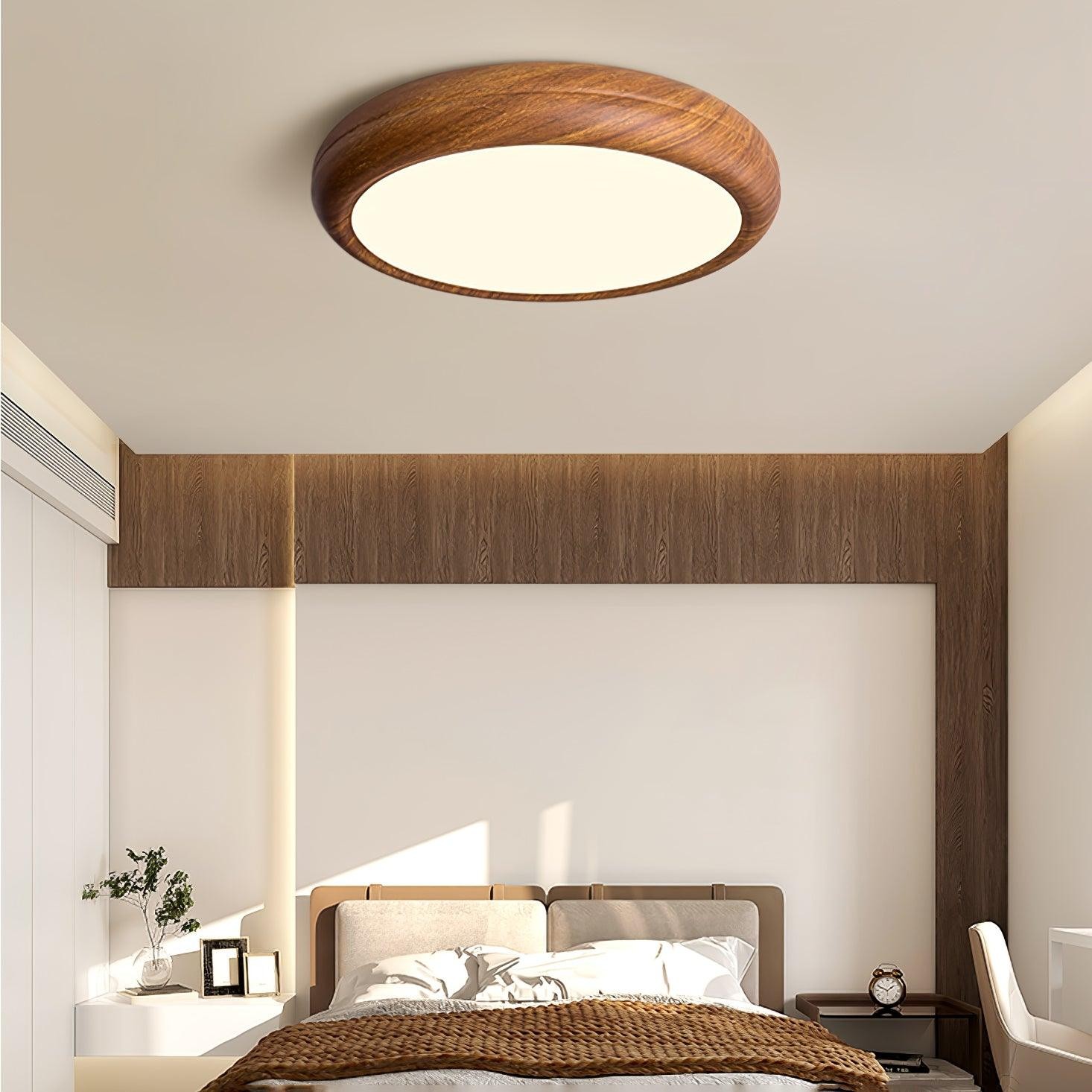 Wood Grain Round Ceiling Lamp M297