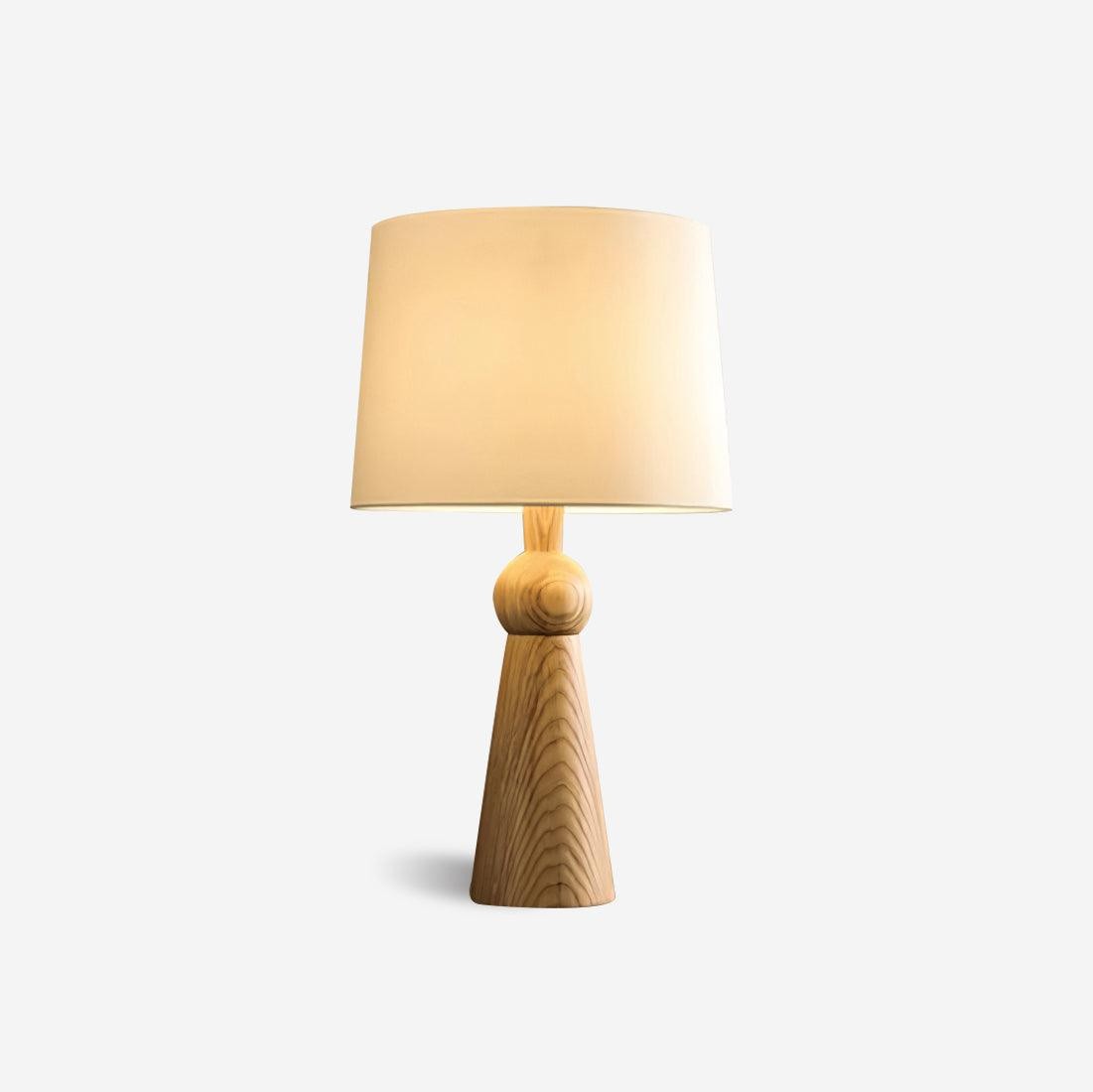 Nordic Retro Solid Wood Fabric Table Lamp M87