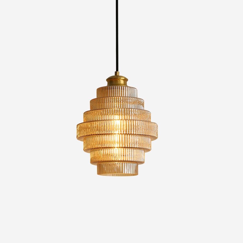 Modern Creative Pleated Design Glass Pendant Lamp M147