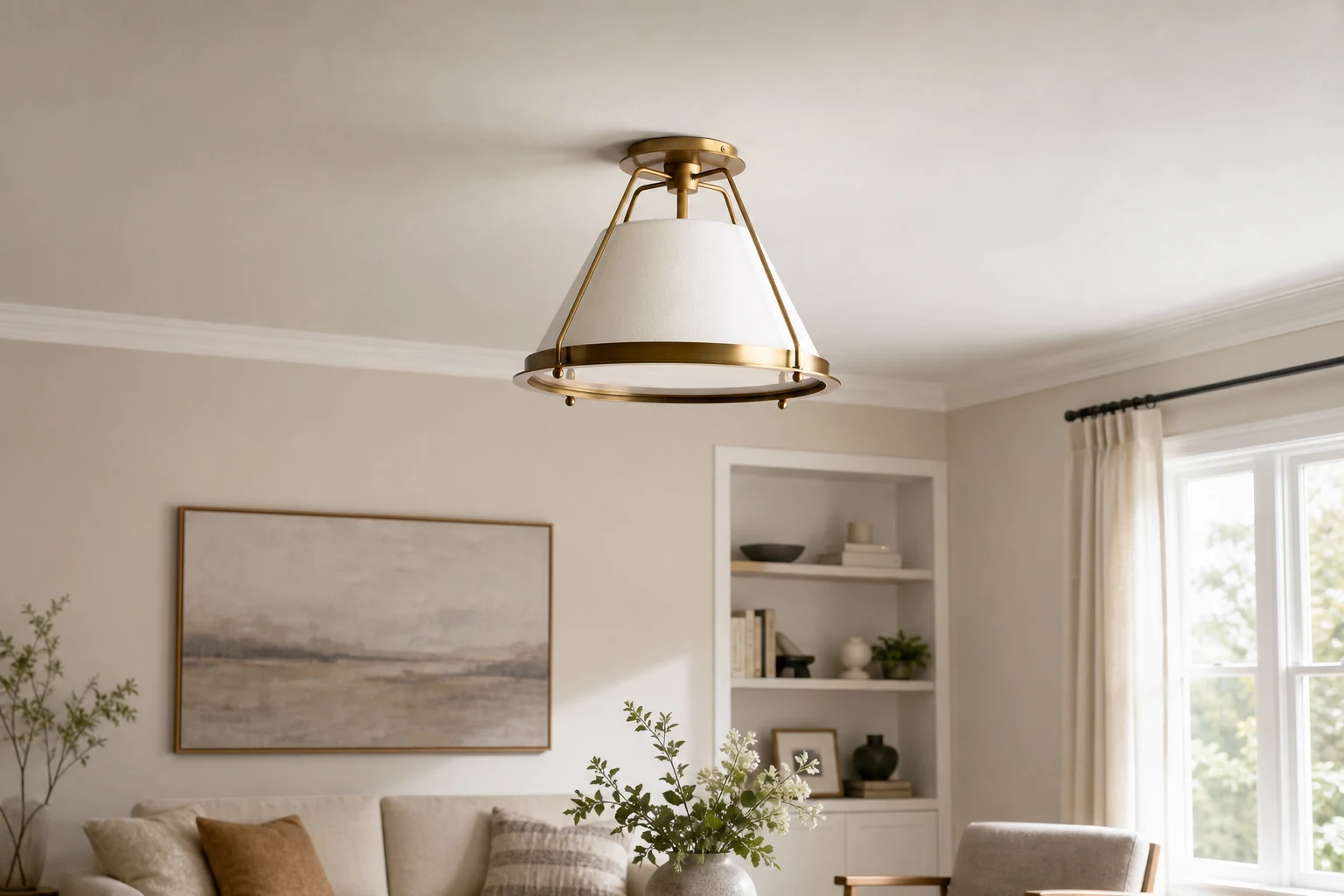 Lampa sufitowa Shelton do montażu podtynkowego w stylu lifestylowym