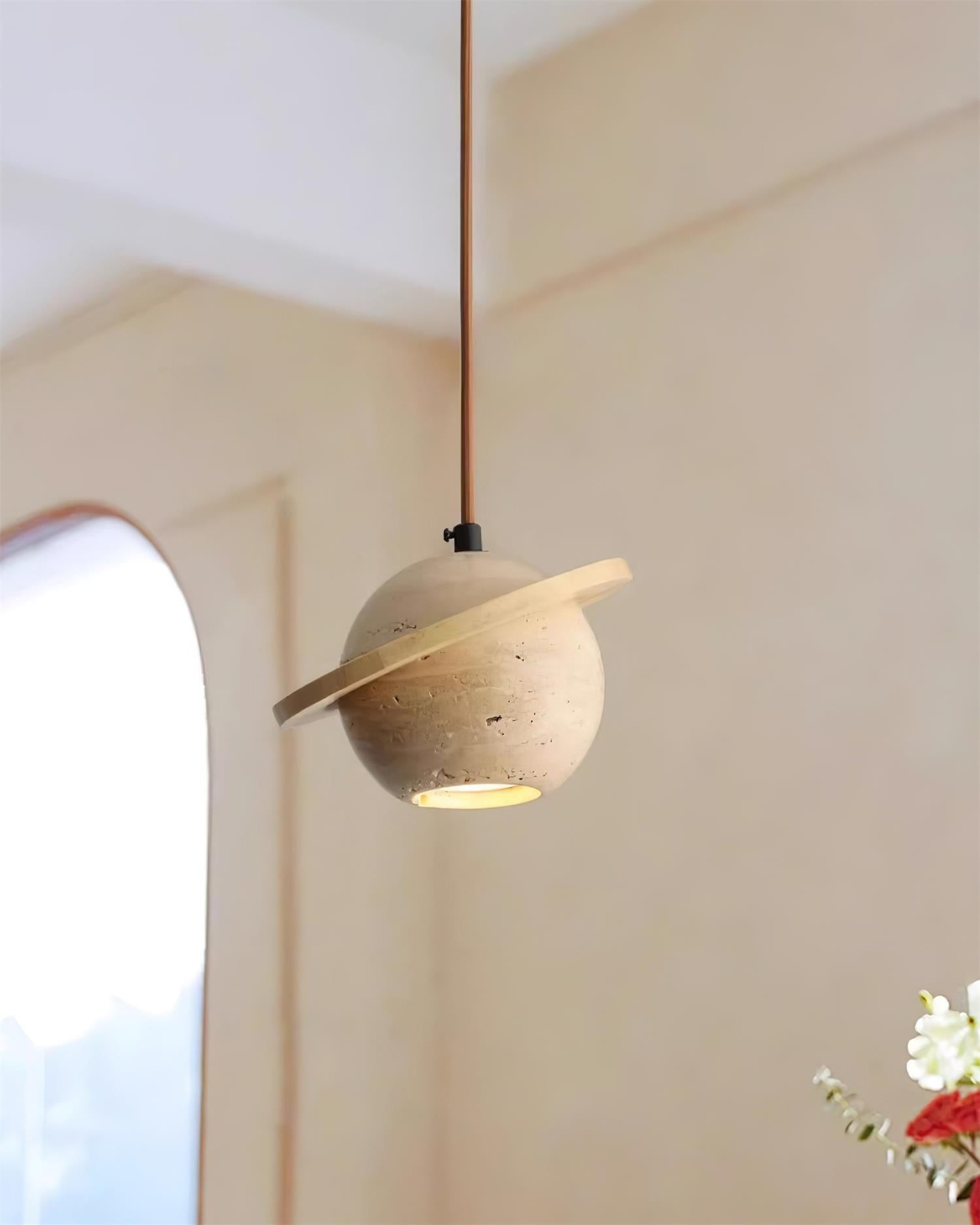 Planet Travertine Pendant Light M217
