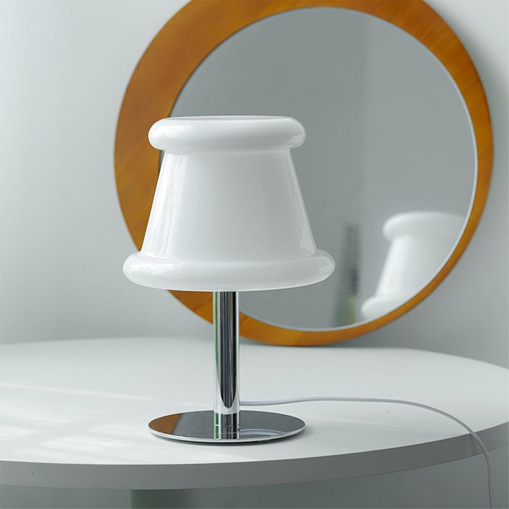Cream Creative Irregular Cylindrical Table Lamp M49