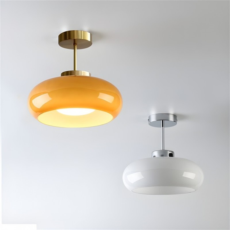 Art Deco Bauhaus Glass Disc Ceiling Light S152