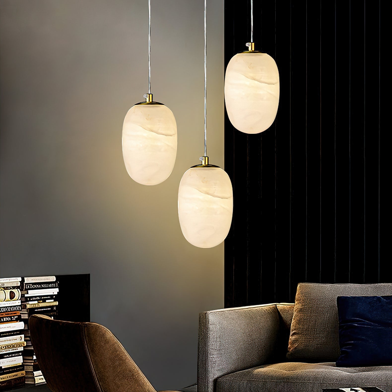 Alabaster Bedside Pendant Light D423