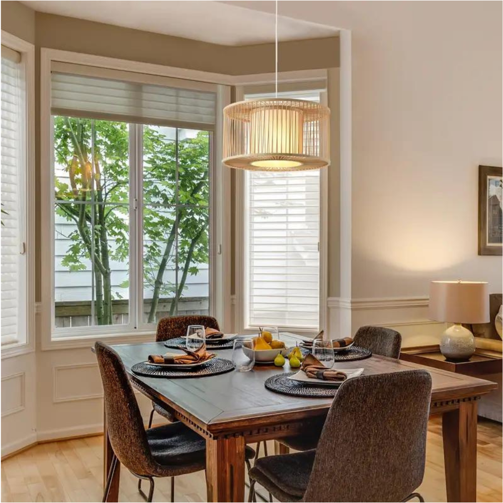 Night Butterfly Bamboo Pendant Light D900