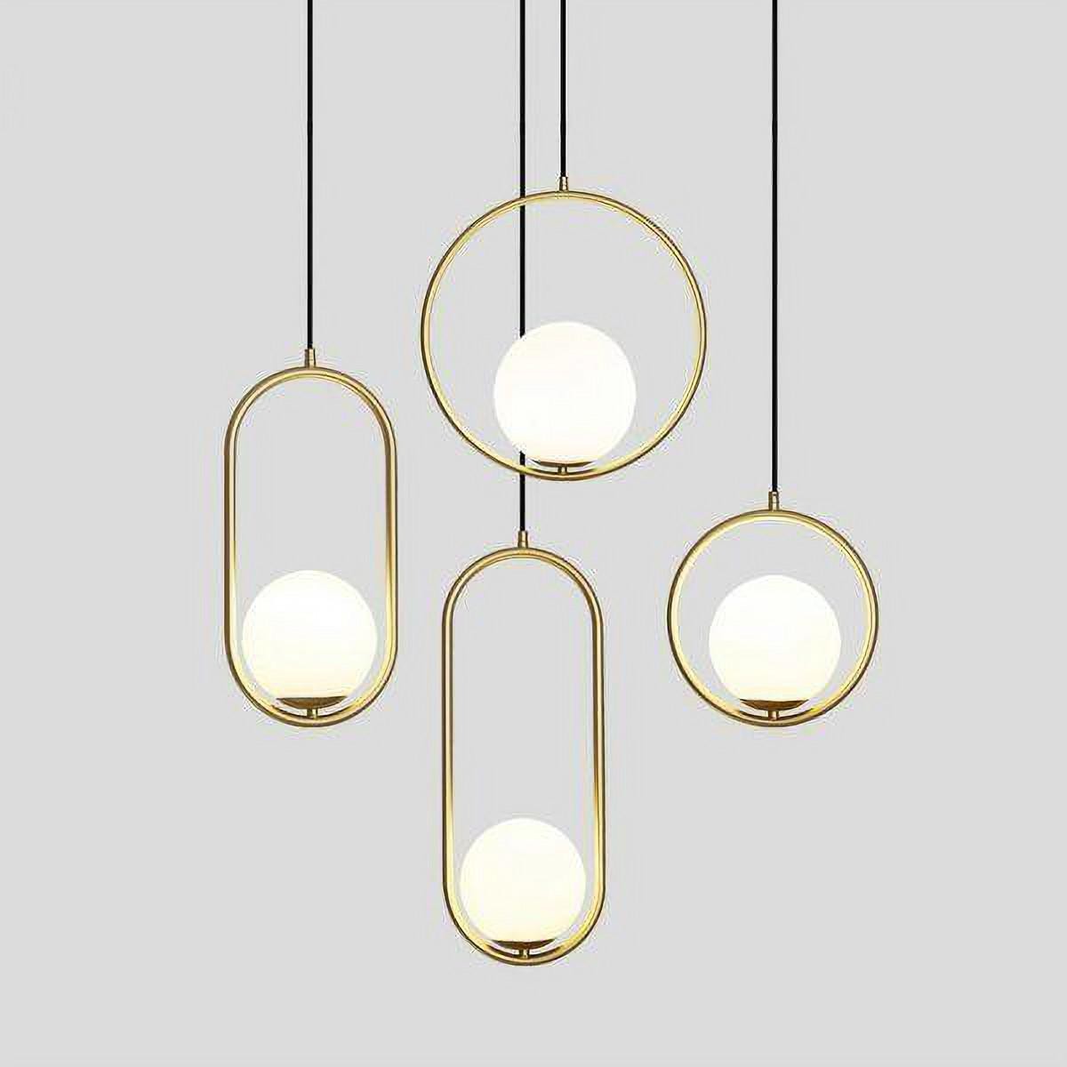 Modern Geometric Metal Pendant Light