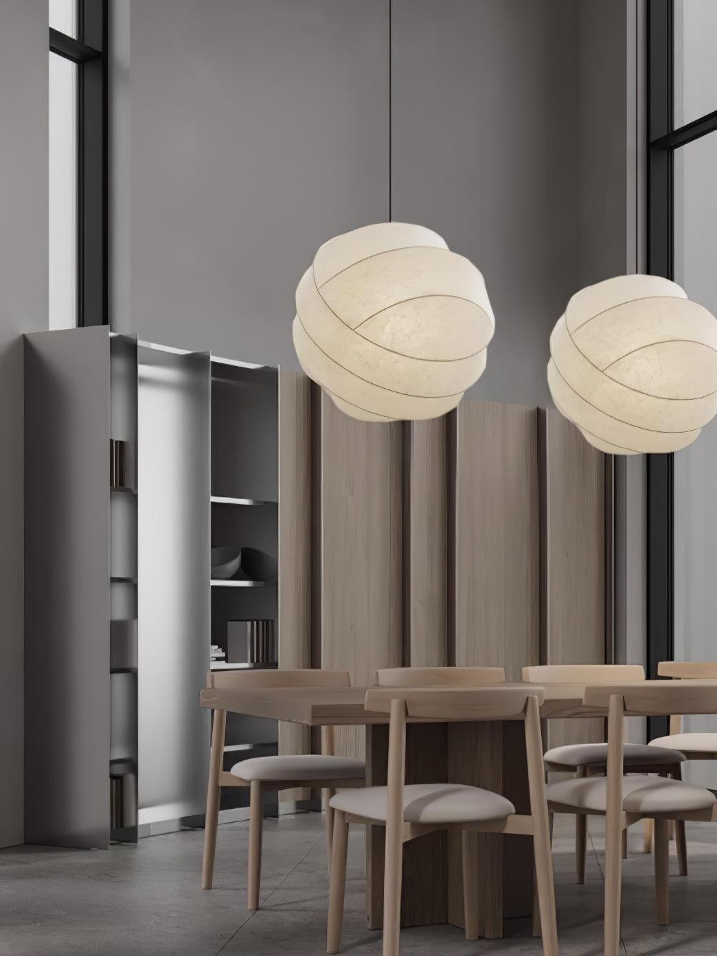 Wabi-Sabi Style Fiber Cocoon Pendant Lamp M505
