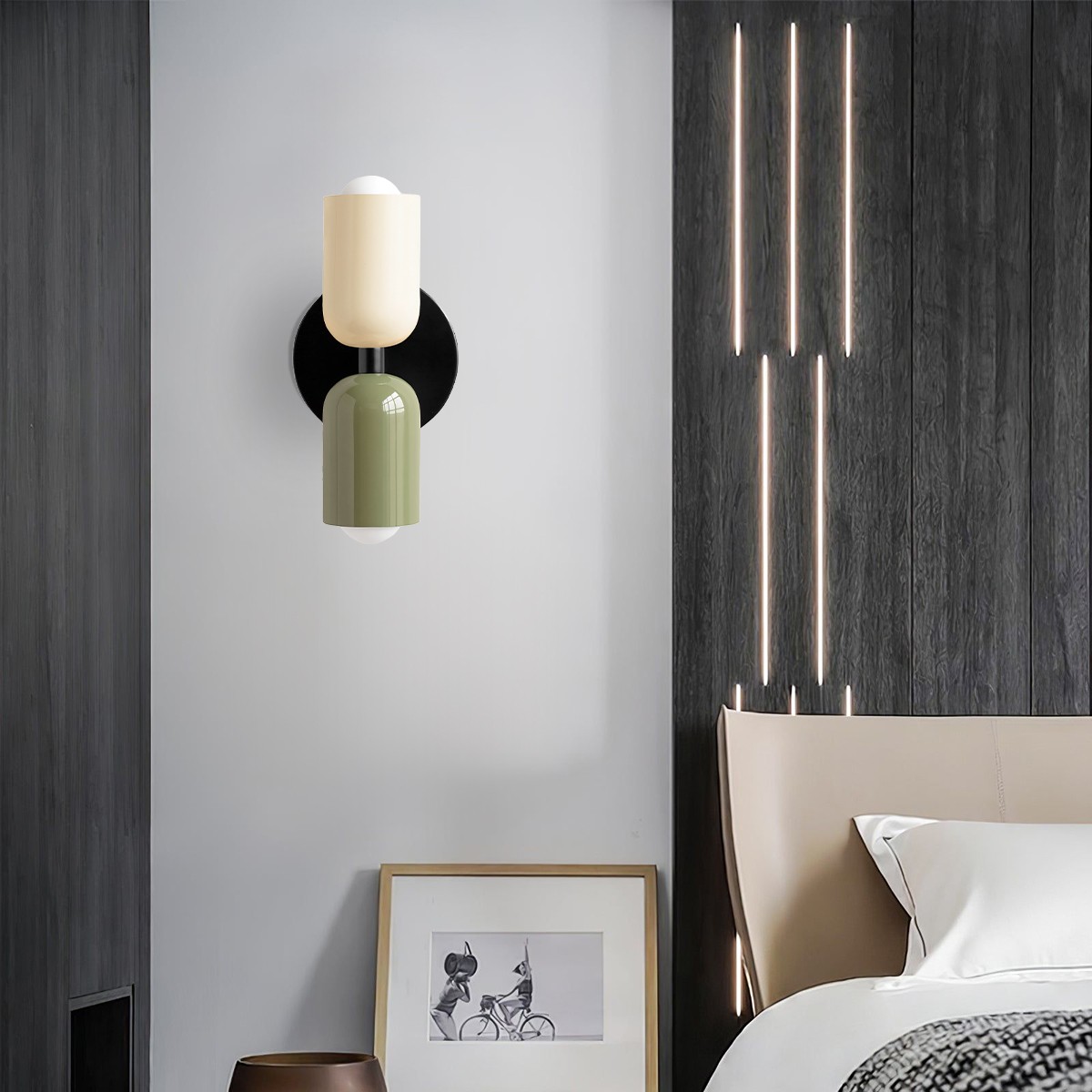 Colorful Double Head Up Down Wall Sconce S113