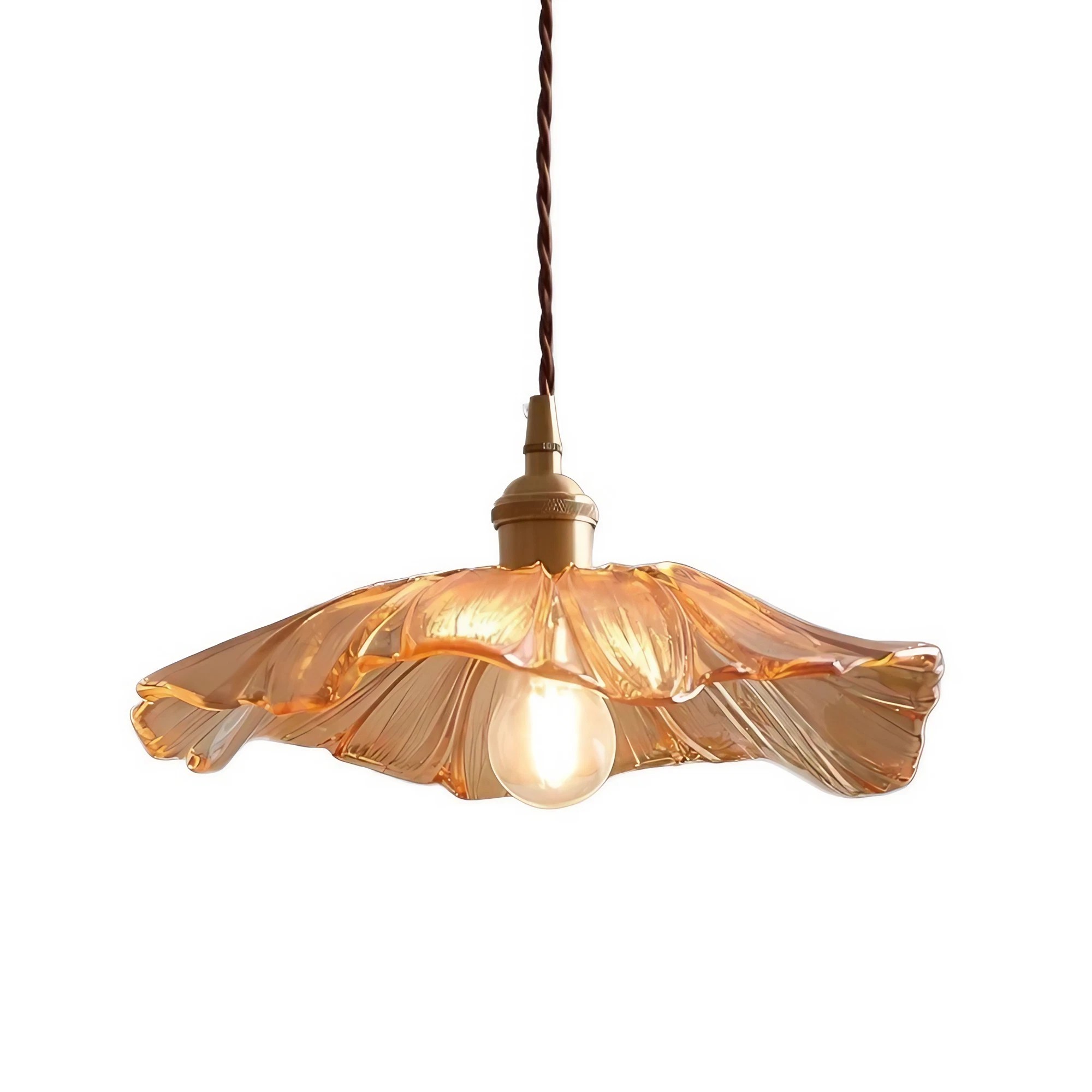 Tiffany Lotus Glass Pendant Light S55