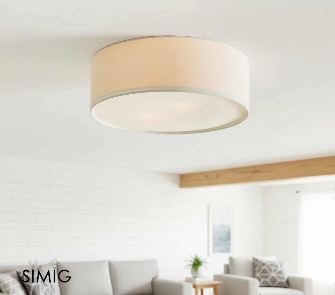 Plafonnier Dumora dans un salon lumineux