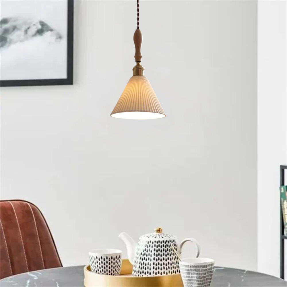 The Clear Ceramic Glass Pendant Light D861