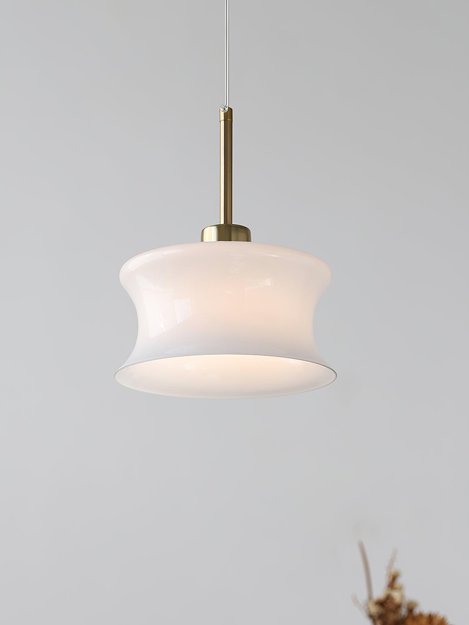 French Vintage Glass Window Pendant Lamp M496