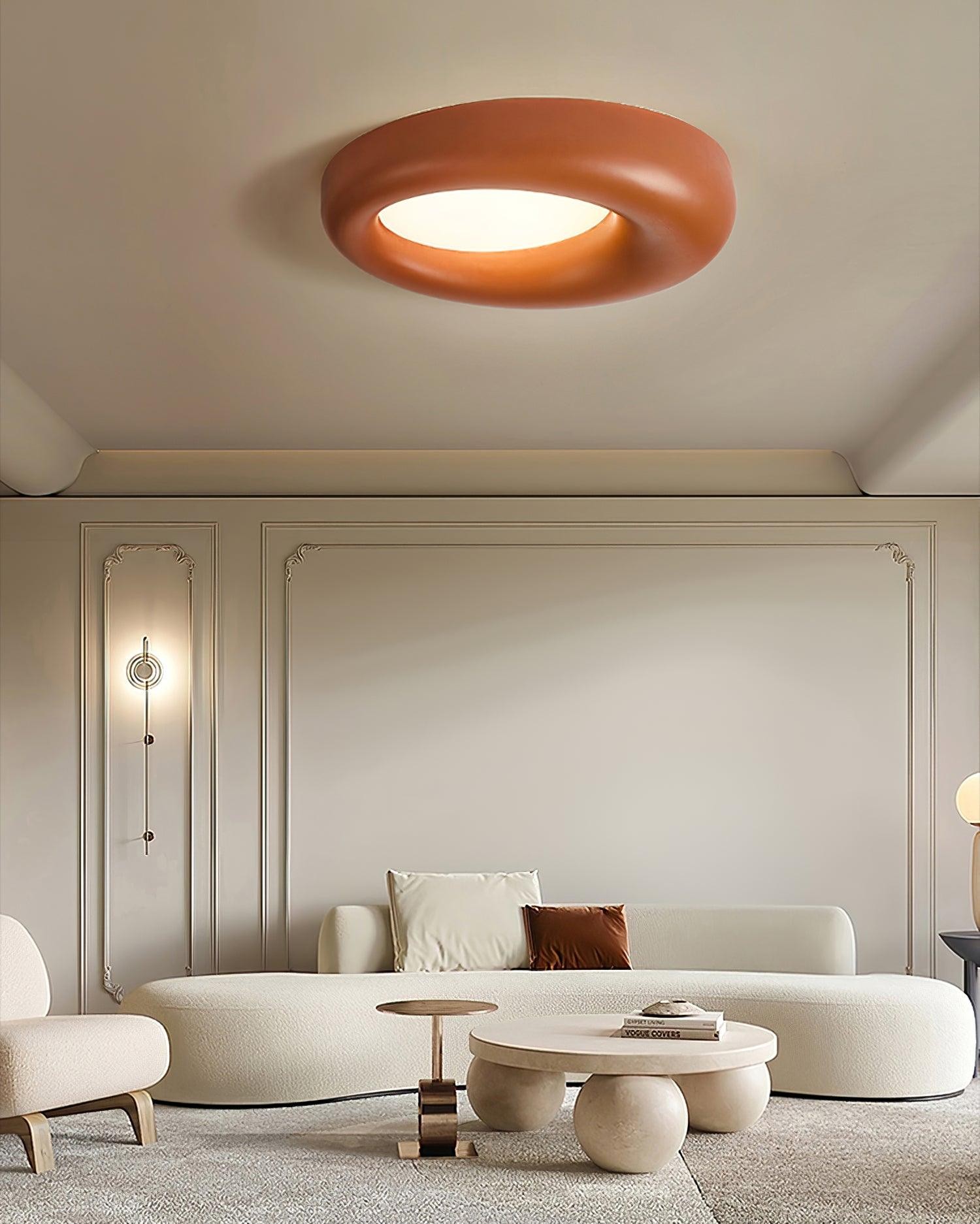 Center Offset Concentric Circle Acrylic Ceiling Lamp M413