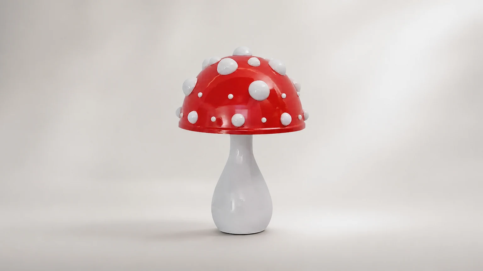 Lampa stołowa Trujące Grzyby M216 w scenie miękkiego pokoju