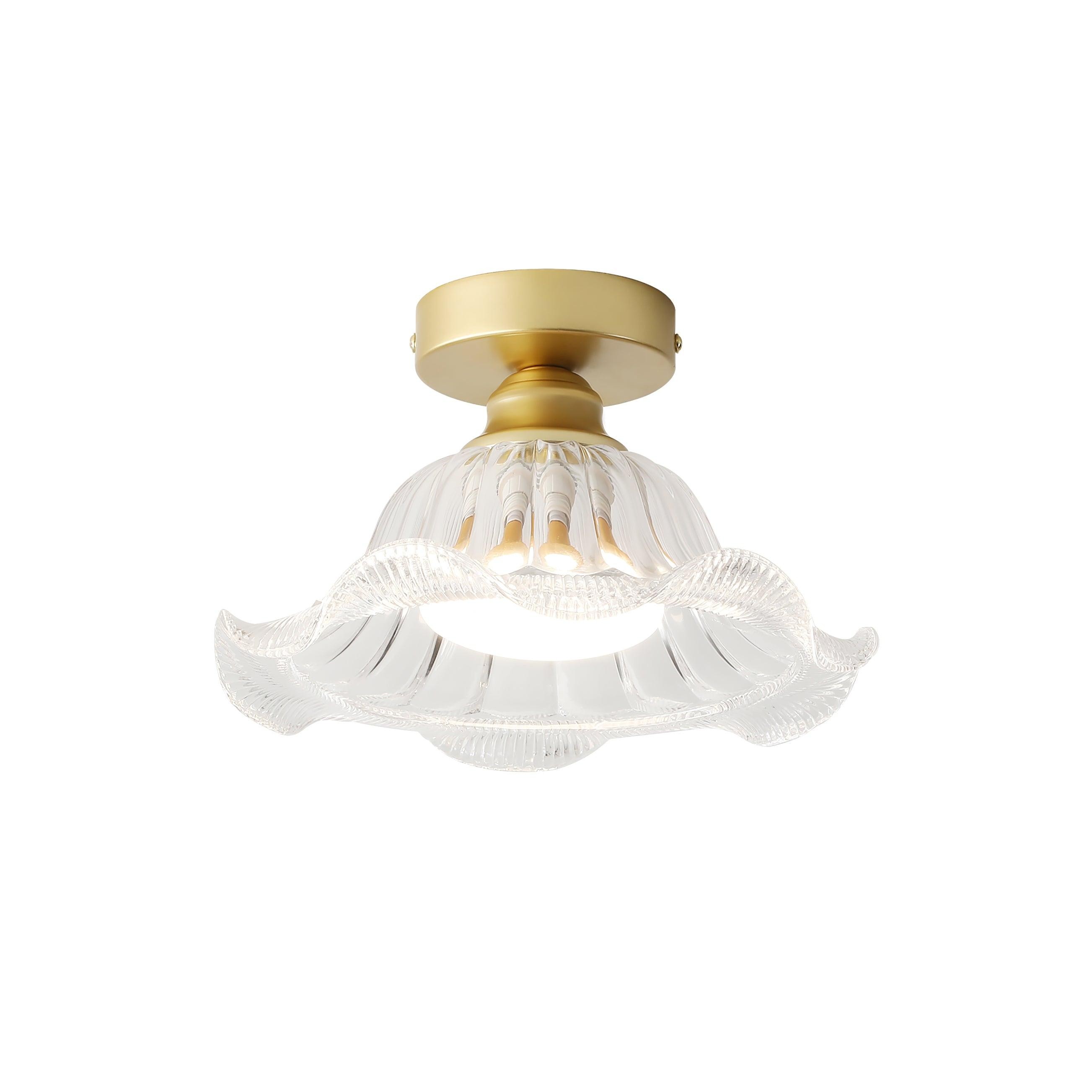 Vintage Glass Flower Ceiling Light M332
