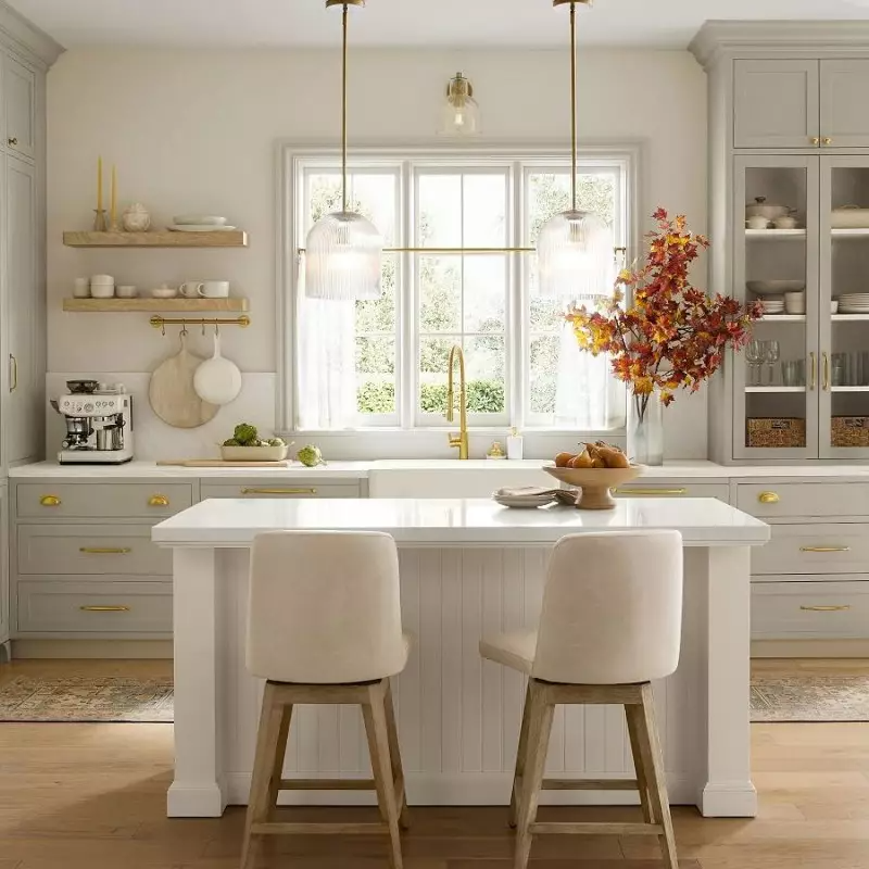 Alain Farmhouse Cooper Ribbed Glass Pendant Light G83