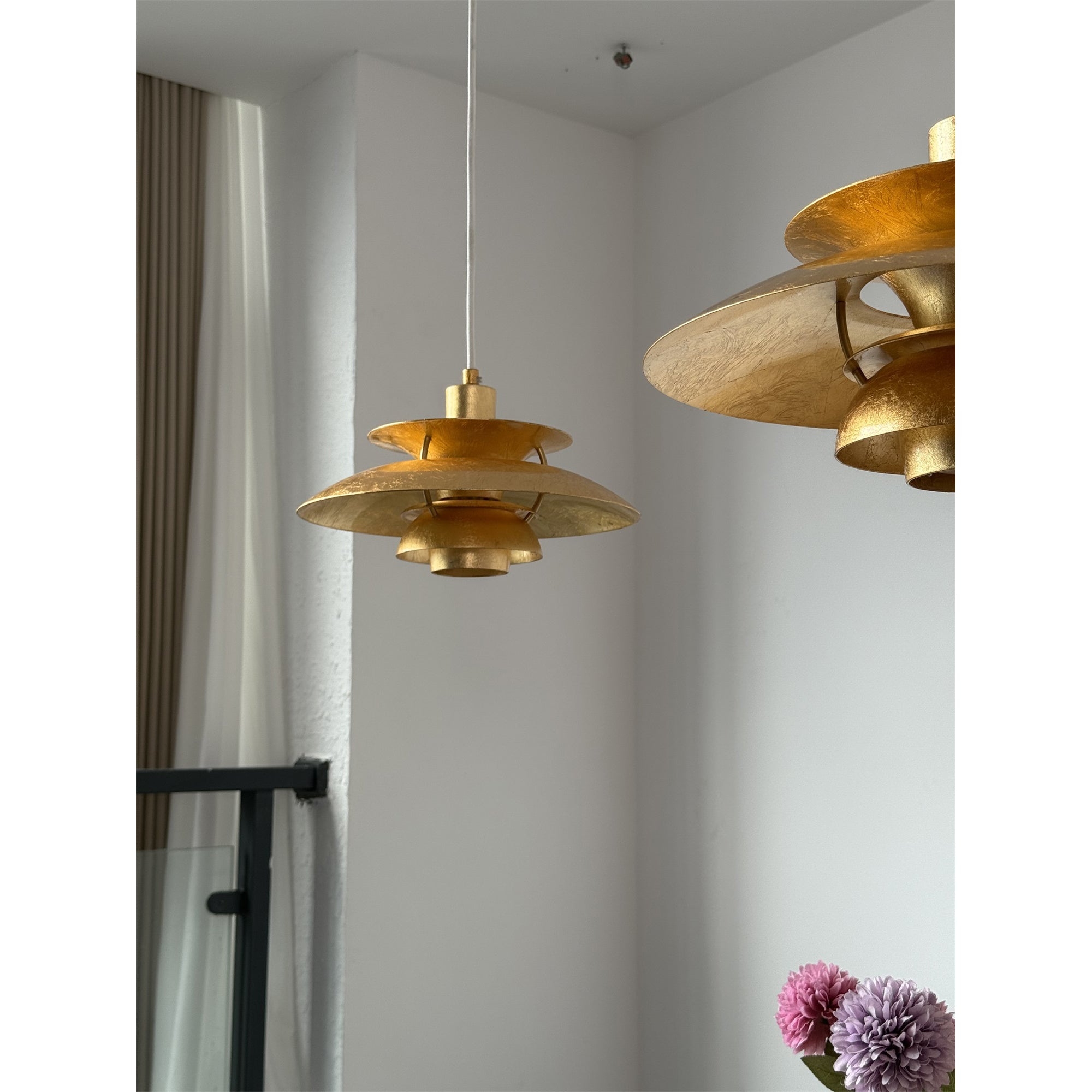 Gold Foil Layered Pendant Lamp D762