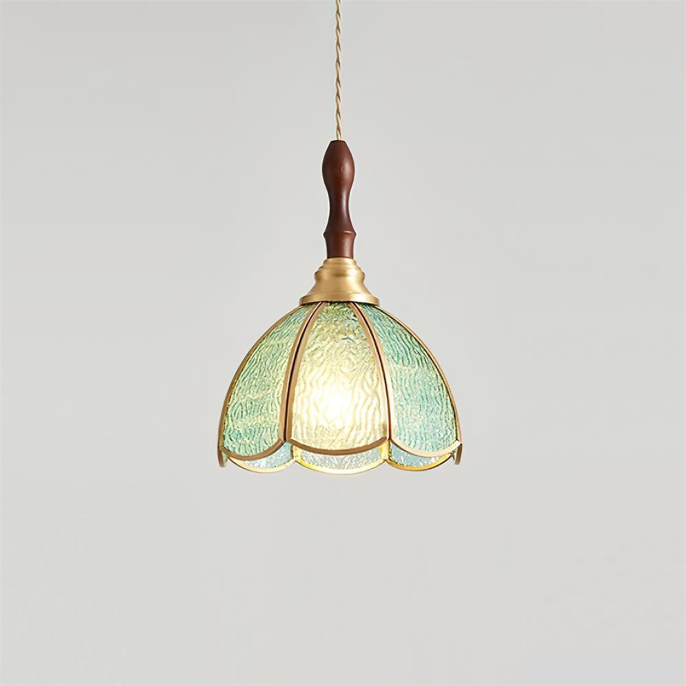 Vintage Tiffany Stanied Glass Pendant Lamp M336