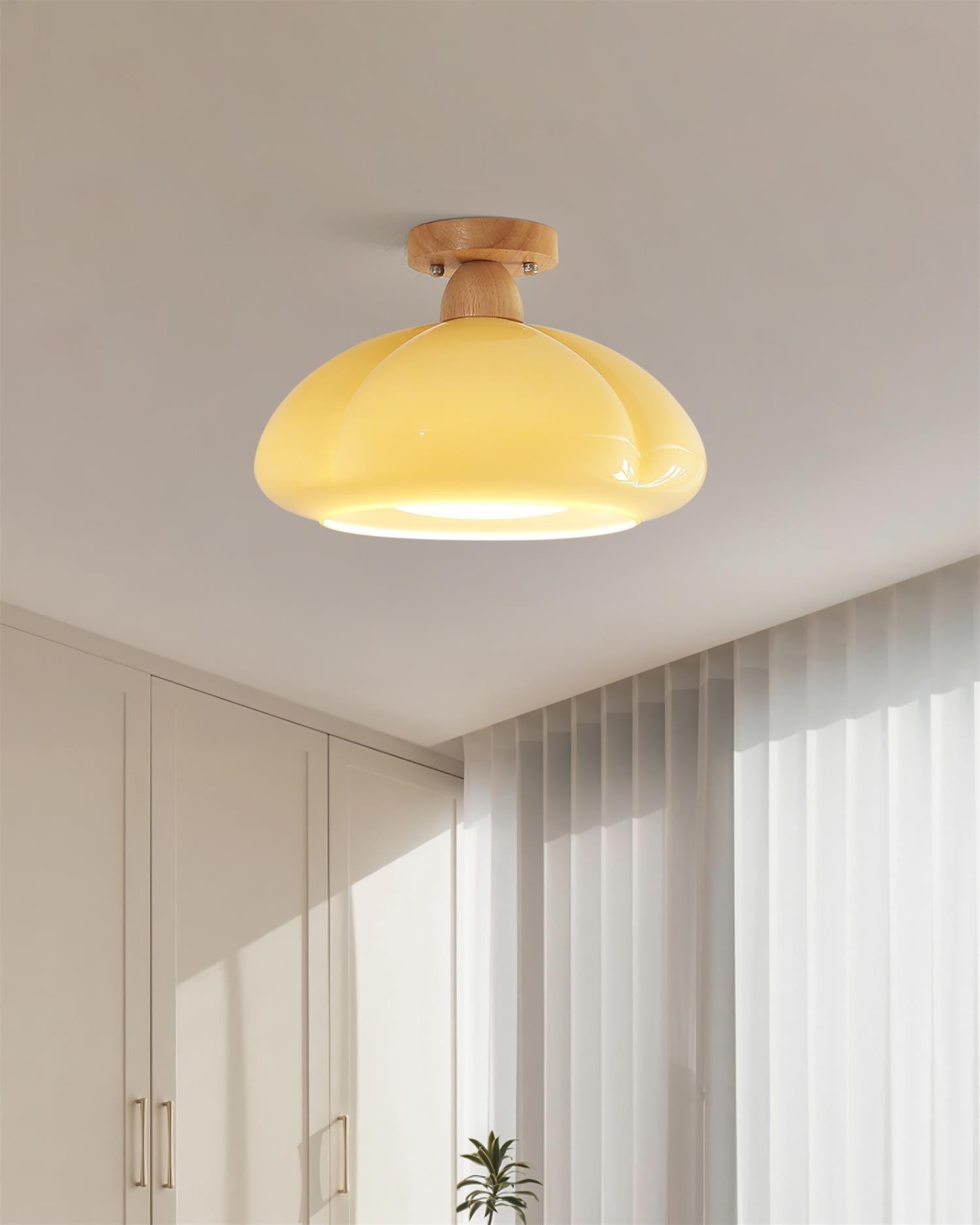 Pumpkin Glass Pendant Light For Kitchen M273