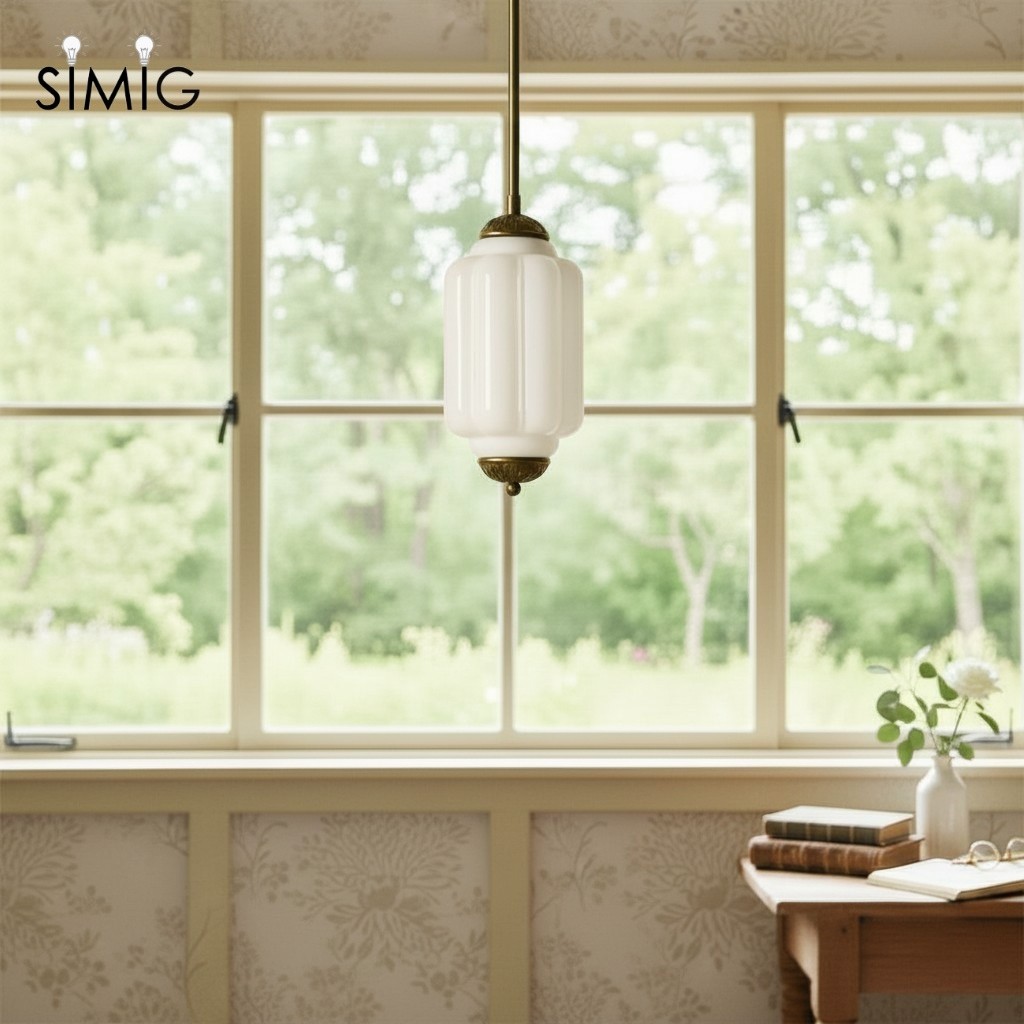 Eloise Simple Glass Irregular Lantern Pendant Lamp G23