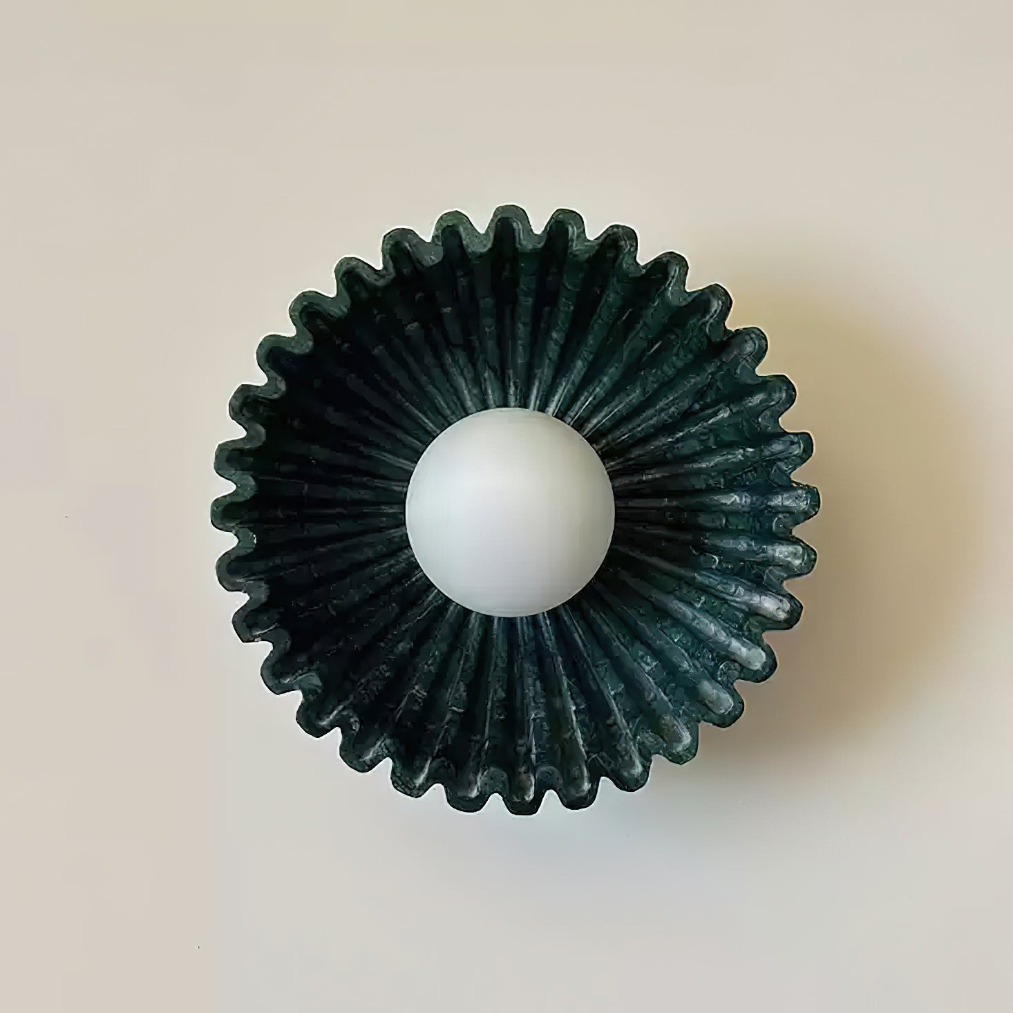 Plastic Lampshade Ceramic Flower Wall lamp M285