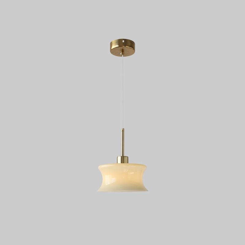 French Vintage Glass Window Pendant Lamp M496