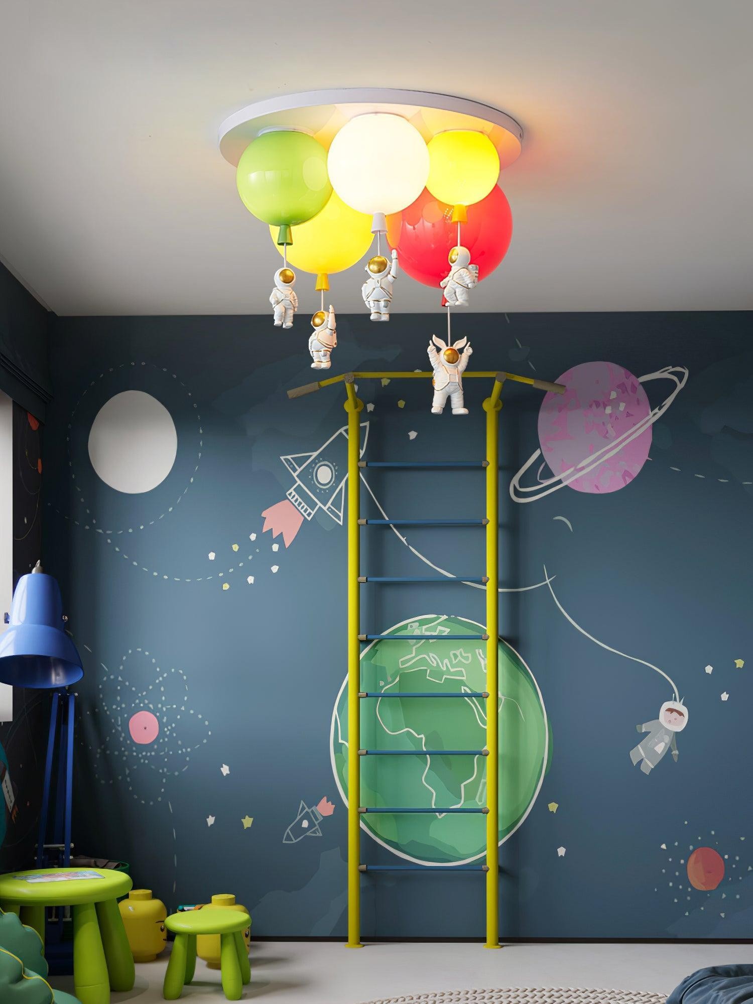 Astronaut Glossy Balloon Ceiling Lamp M494