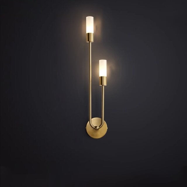 Modern Copper U-Shape Luster LED Wall Lamp M138