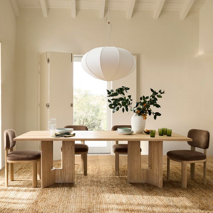 Alvian Pendant Light - Linen Shade with Adjustable Height for Cozy Dining T216