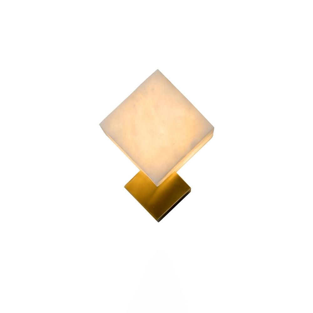 Block Alabaster Wall Sconce D387